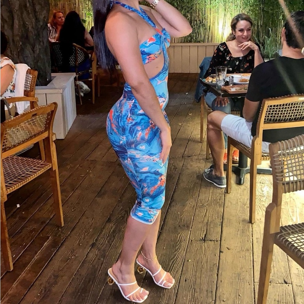Mid blue SHEIN dress